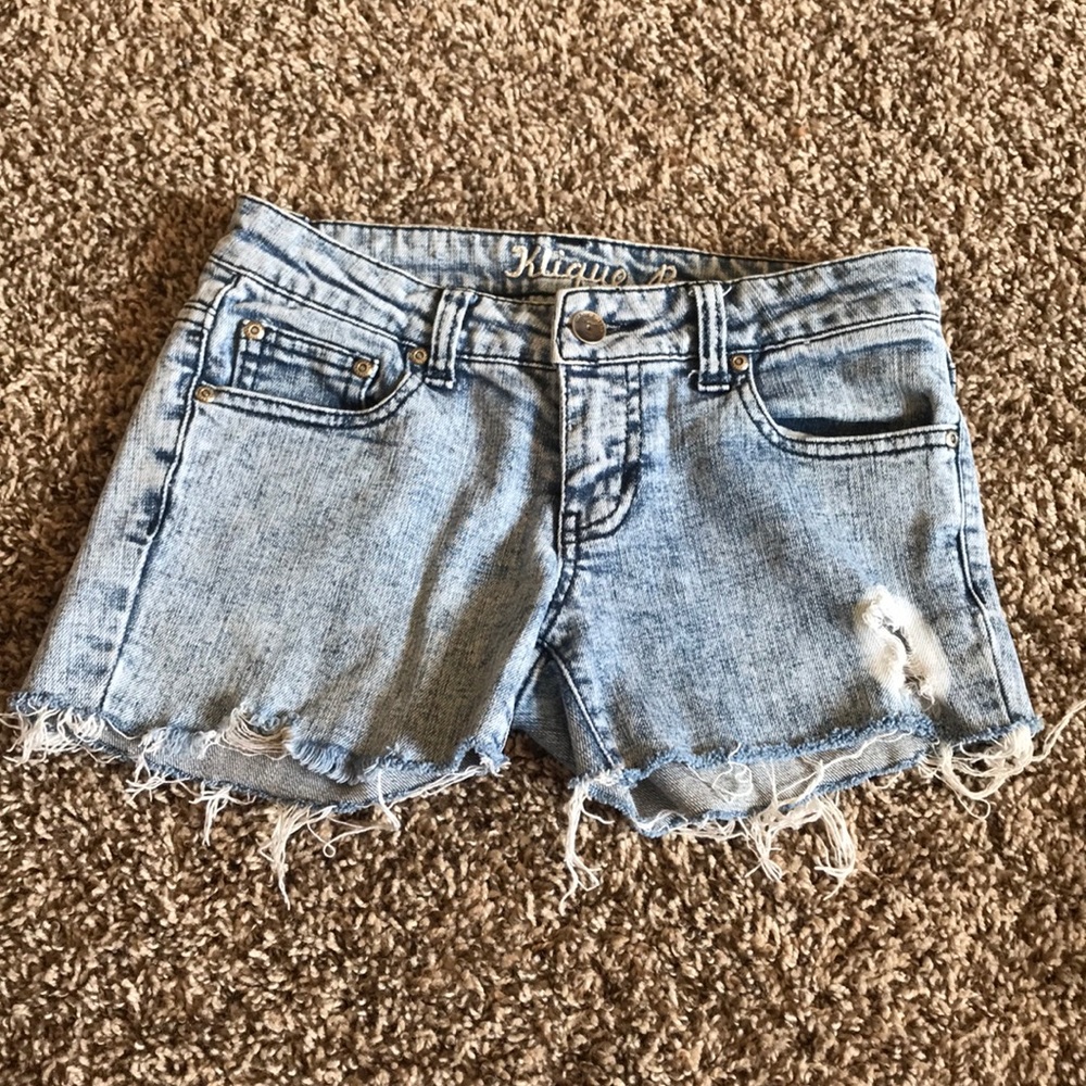 Denim Distressed Shorts